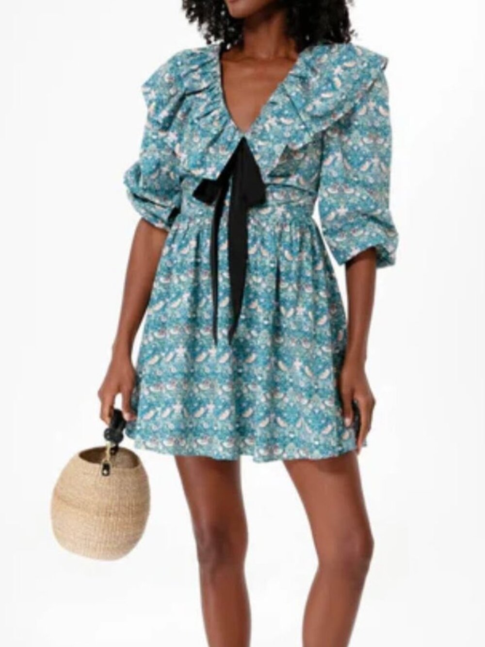 NWT Tuckernuck Hyacinth House Ruffle Collar Birdsong Dress